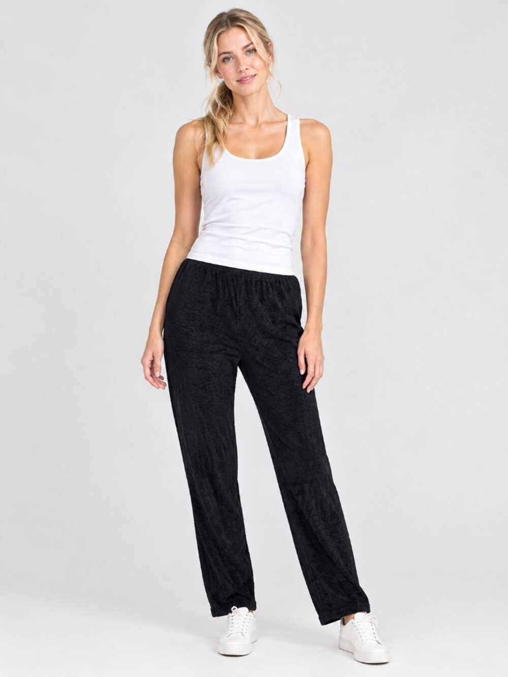 2/$30 Lands' End High Rise Pullon Trouser Black 3X #A4380